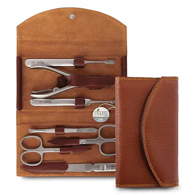 Luxury Genuine Cowhide Leather Manicure Set primary image