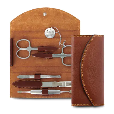 Luxury Genuine Cowhide Leather Manicure Set primary image