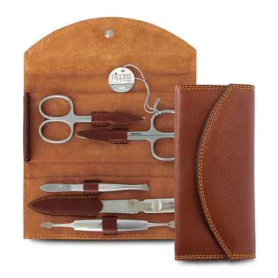 Luxury Genuine Cowhide Leather Manicure Set primary image